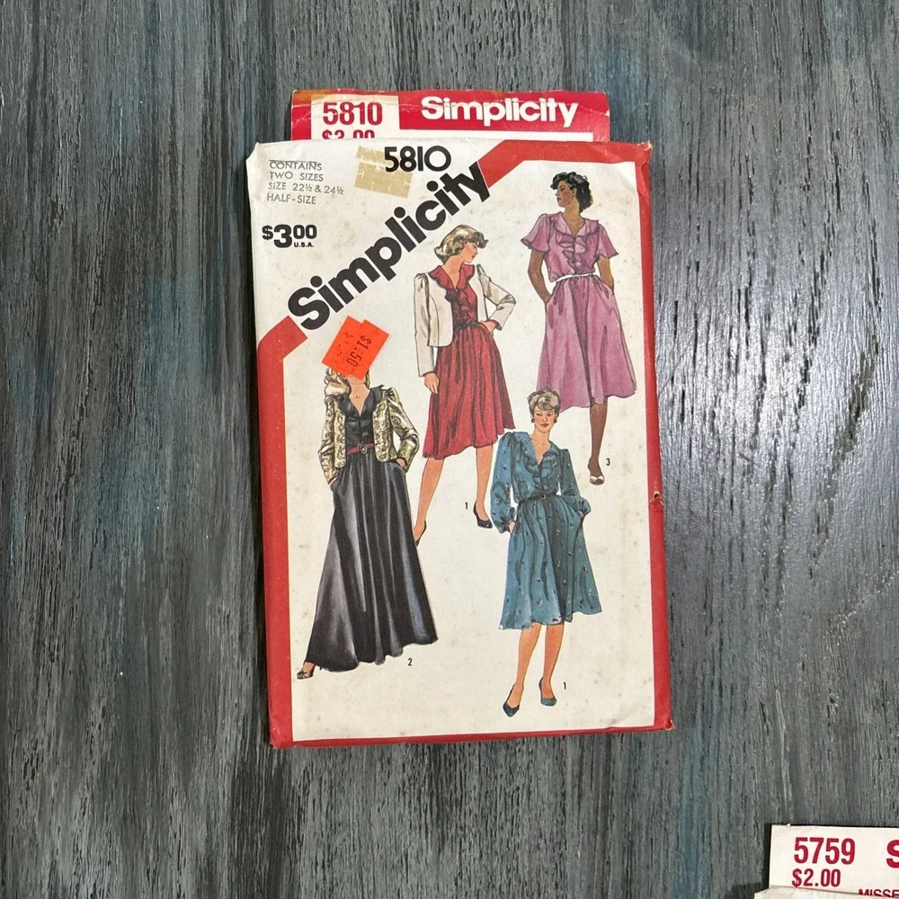VTG Simplicity Sewing Patterns Qty 20 (70s & 80s) Uncut NOS Women's Dresses NEW